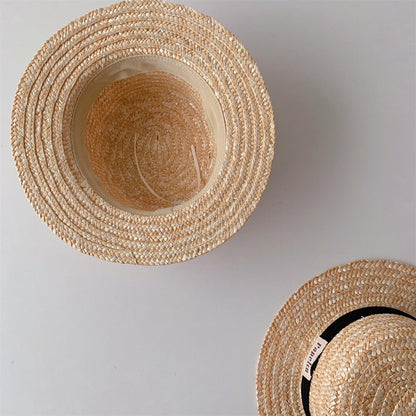 -キッズ 麦わら帽子 カンカン帽 ストローハット【mh0000861】 - mamahalo shop - ベビー用帽子 -  べビー服 - 子供服 - 男の子 - 女の子