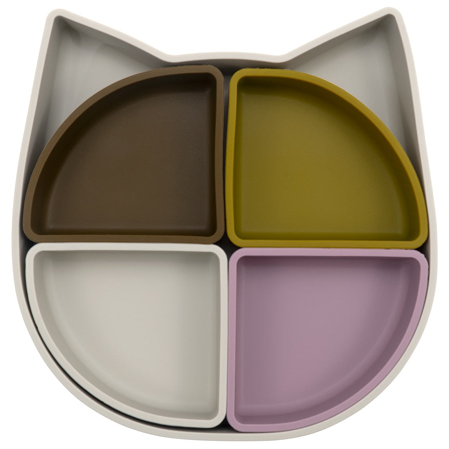 -# ベビー アニマル ディッシュ プレート 食器 キッズ スプーン 仕切り【mh0001125】 - mamahalo shop - ベビーキッズ食器 -  べビー服 - 子供服 - 男の子 - 女の子