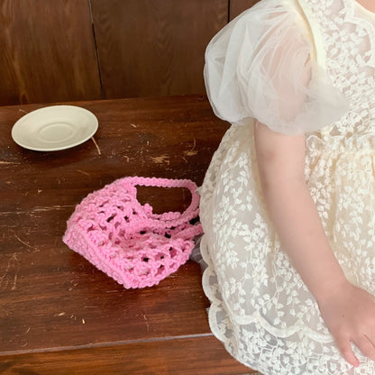 キッズ レース チュール 刺繍 半袖 パフスリーブ ドレス ワンピース - mamahalo shop - 半袖ワンピース - ベビー服 - 子供服 - 男の子 - 女の子