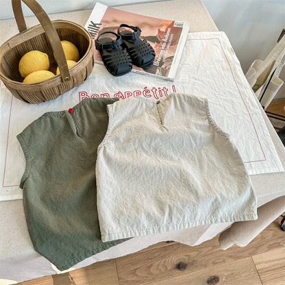 -キッズ うさぎ バニー ノースリーブ シャツ トップス - mamahalo shop - タンクトップ・キャミソール・ノースリーブトップス -  べビー服 - 子供服 - 男の子 - 女の子