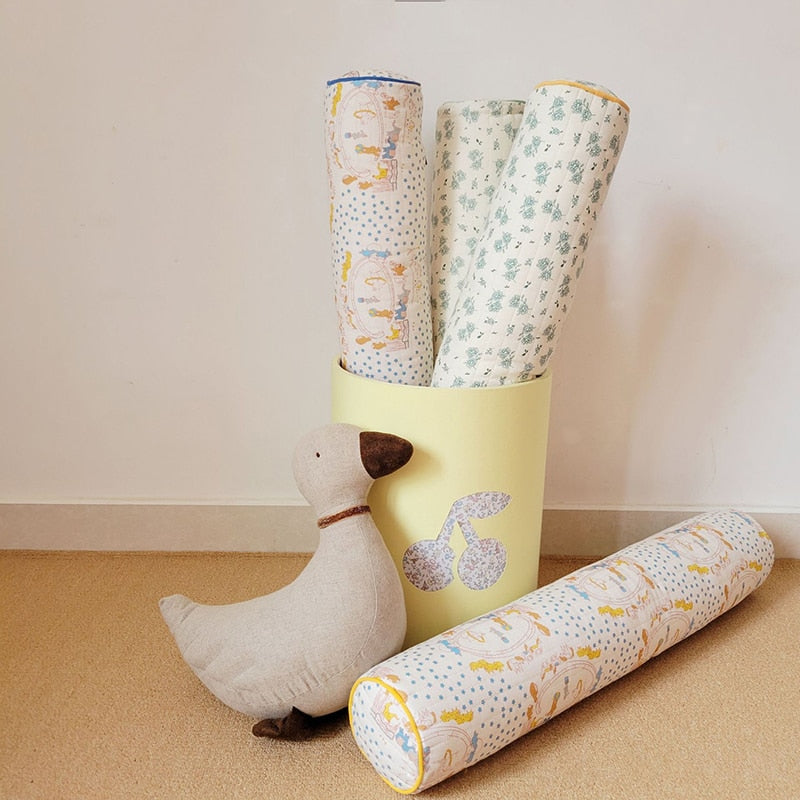 -ロングクッション 抱き枕 ベビーピロー フラワー 花柄 サーカス柄 4種 15x60cm【mh0002802】 - mamahalo shop - ベビー寝具 -  べビー服 - 子供服 - 男の子 - 女の子