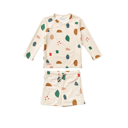 2023新作 キッズ ボーイズ 男の子 セパレート 水着 スイムウェア ラッシュガード 帽子 セット - mamahalo shop - ベビー用水着 - ベビー服 - 子供服 - 男の子 - 女の子