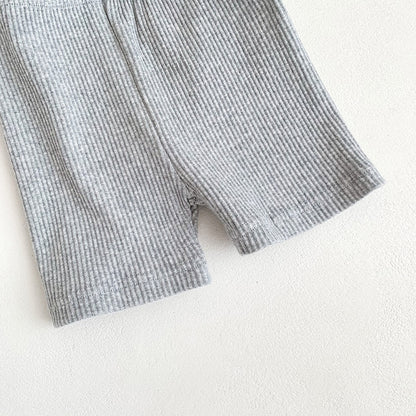 ベビー ボーダー 無地 ショート レギンスパンツ - mamahalo shop - レギンスパンツ - ベビー服 - 子供服 - 男の子 - 女の子