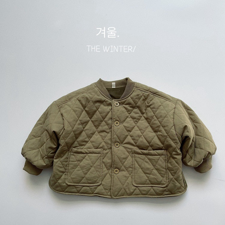 -キッズ キルティング ジャケット パンツ - mamahalo shop - ショートコート・ジャケット・ジャンパー -  べビー服 - 子供服 - 男の子 - 女の子