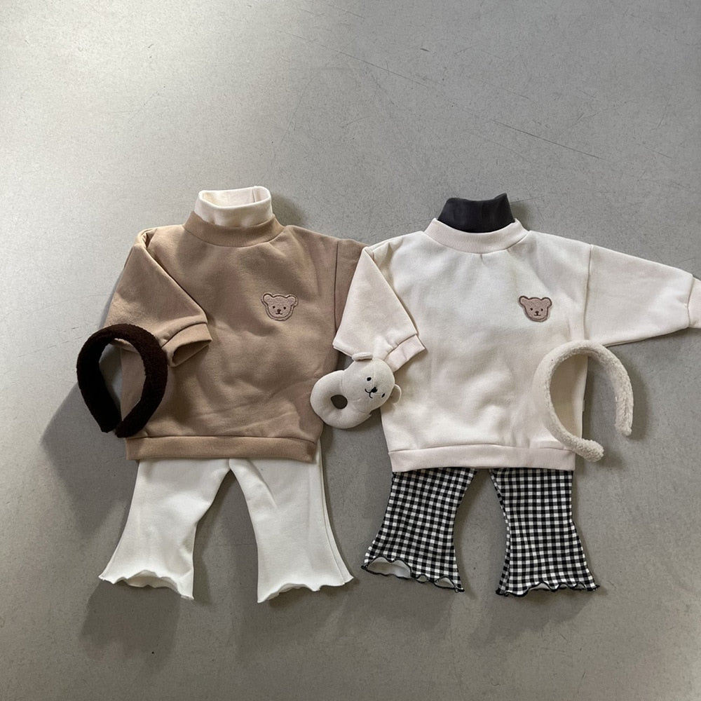 -☺︎ ベビー くま ベア 裏フリース 厚手 スウェット トレーナー - mamahalo shop - トレーナー・フーディ -  べビー服 - 子供服 - 男の子 - 女の子