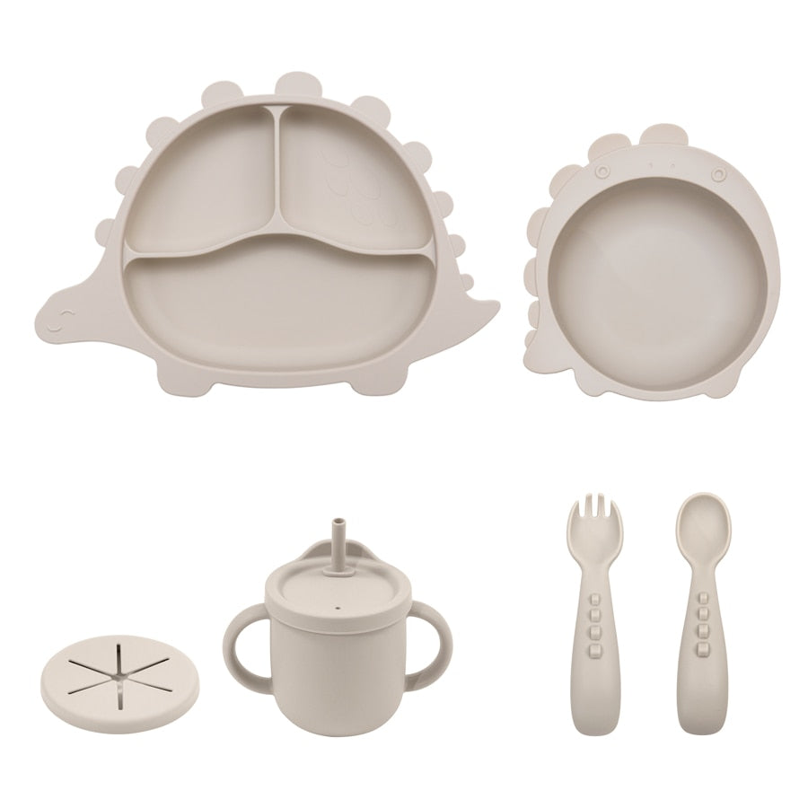 -# セット ベビー シリコン 食器 プレート スプーン 吸盤 ボウル フォーク 恐竜 ストロー カップ【mh0001502】 - mamahalo shop - ベビーキッズ食器 -  べビー服 - 子供服 - 男の子 - 女の子
