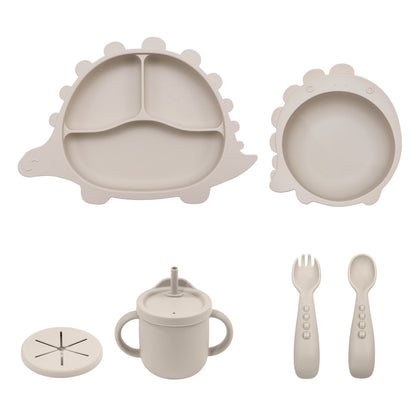 -# セット ベビー シリコン 食器 プレート スプーン 吸盤 ボウル フォーク 恐竜 ストロー カップ【mh0001502】 - mamahalo shop - ベビーキッズ食器 -  べビー服 - 子供服 - 男の子 - 女の子