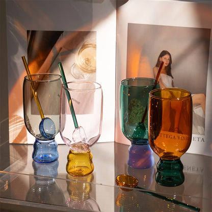 -カクテル グラス セット マグ ティー スプーン バー ガラス コップ カップ ギフト - mamahalo shop - コップ・グラス・マグ -  べビー服 - 子供服 - 男の子 - 女の子