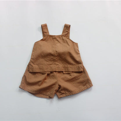 -キッズ  キャミソール ノースリーブ ビスチェ バックスリット トップス【mh0000841】 - mamahalo shop - タンクトップ・キャミソール・ノースリーブトップス -  べビー服 - 子供服 - 男の子 - 女の子