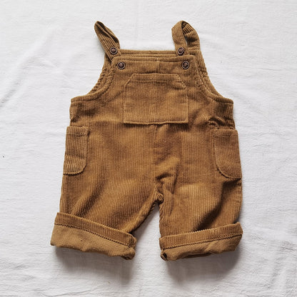 -ベビー コーデュロイ オーバーオール ハイネック Tシャツ - mamahalo shop - オーバーオール -  べビー服 - 子供服 - 男の子 - 女の子