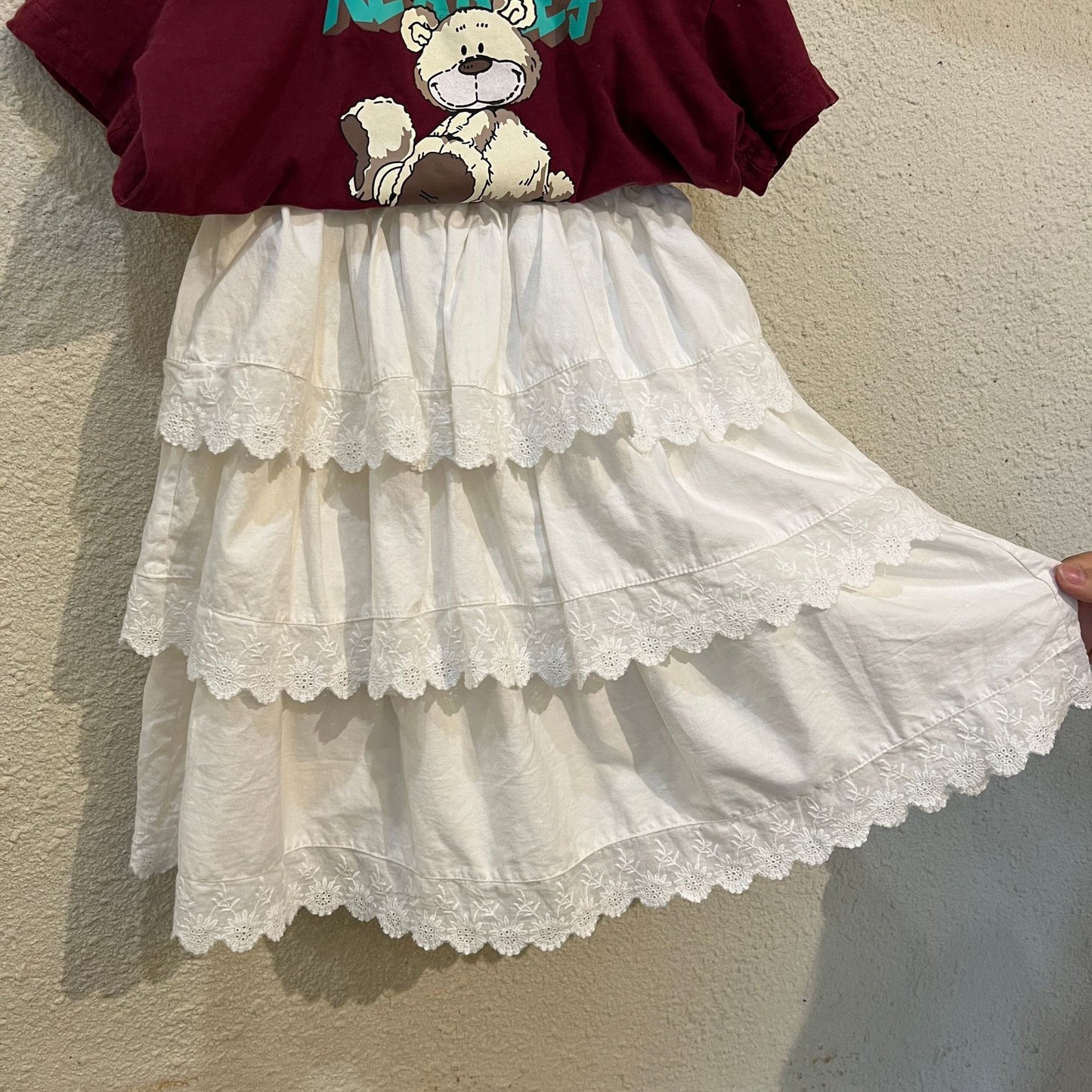 -キッズ フリル レース ティアード スカート ボリュームスカート - mamahalo shop - スカート -  べビー服 - 子供服 - 男の子 - 女の子