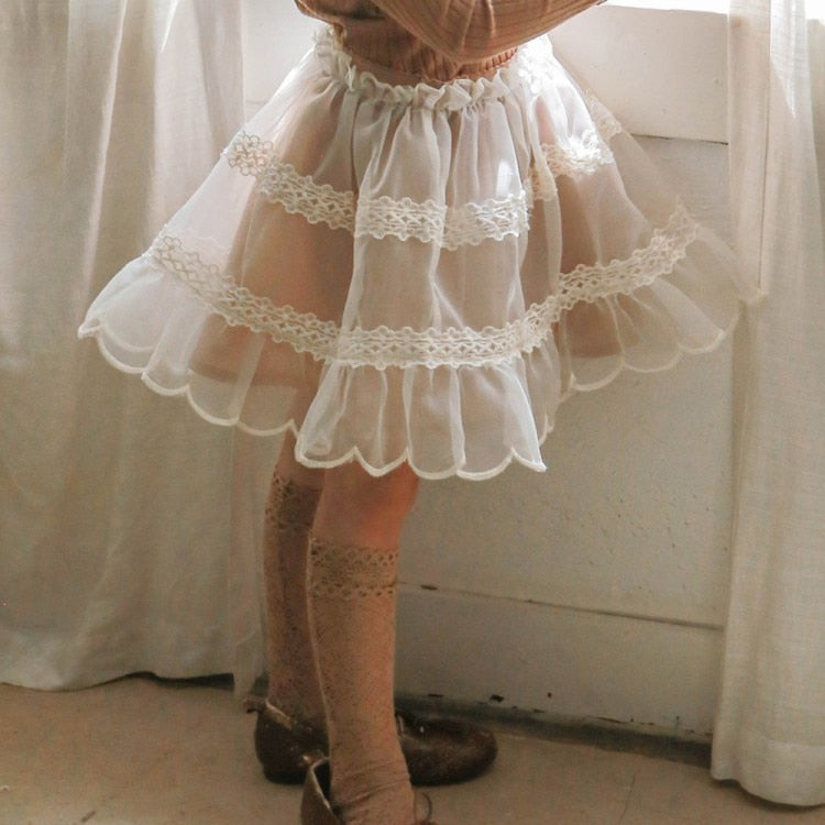 -キッズ レース チュール チュチュ プリンセス スカート - mamahalo shop - スカート -  べビー服 - 子供服 - 男の子 - 女の子
