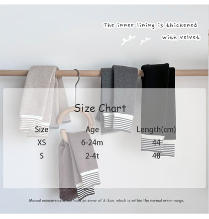 -ベビー 裏フリース 厚手 レギンス レギパン ボーダー 暖パン タイツ - mamahalo shop - ベビー用靴下・タイツ -  べビー服 - 子供服 - 男の子 - 女の子