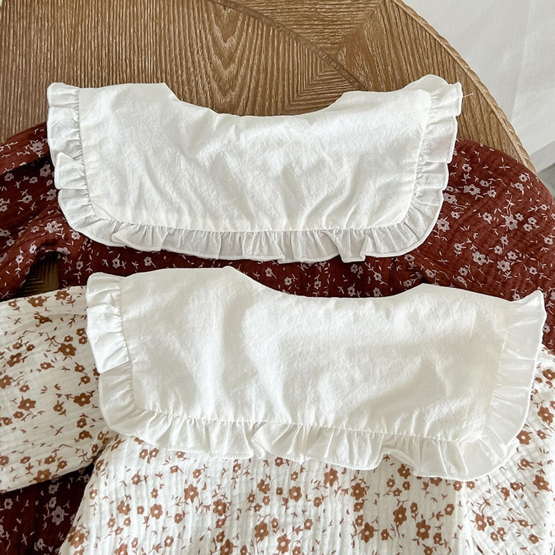 -ベビー フラワー フリル 長袖 ロンパース【mh0000980】 - mamahalo shop - 長袖ロンパース -  べビー服 - 子供服 - 男の子 - 女の子