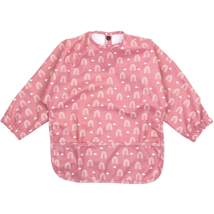 -防水 ベビー ビブ 子供用 長袖 スモック エプロン ポケット付き - mamahalo shop - お食事エプロン -  べビー服 - 子供服 - 男の子 - 女の子