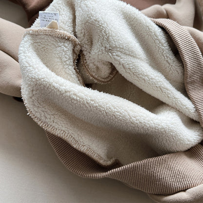 -キッズ スウェット フーディ 裏フリース プルオーバー パーカー - mamahalo shop - トレーナー・フーディ -  べビー服 - 子供服 - 男の子 - 女の子