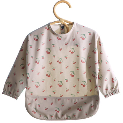 -防水 ベビー ビブ 子供用 長袖 スモック エプロン ポケット付き - mamahalo shop - お食事エプロン -  べビー服 - 子供服 - 男の子 - 女の子