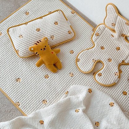 -ベビー キッズ 刺繍 枕 ピロー くま ベア りす 虎 タイガー うさぎ - mamahalo shop - ベビー寝具 -  べビー服 - 子供服 - 男の子 - 女の子