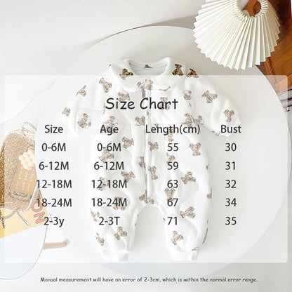 -ベビー くま ベア キルティング アウター ジャンプスーツ - mamahalo shop - アウタージャンプスーツ -  べビー服 - 子供服 - 男の子 - 女の子