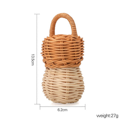 赤ちゃん おもちゃ ラタン ベル 木製 ベビー ガラガラ マラカス - mamahalo shop - がらがら - ベビー服 - 子供服 - 男の子 - 女の子