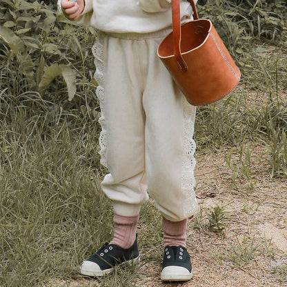 -キッズ レース フリル スウェット シャツ パンツ【mh0001053】 - mamahalo shop - 長袖シャツ・ブラウス -  べビー服 - 子供服 - 男の子 - 女の子