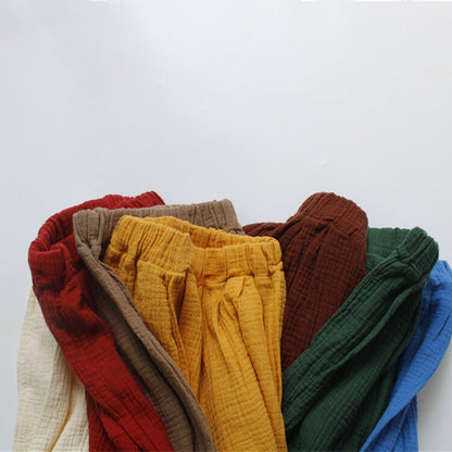 -キッズ コットンルーズ サマーパンツ【mh0000831】 - mamahalo shop - ロングパンツ・スウェットパンツ -  べビー服 - 子供服 - 男の子 - 女の子