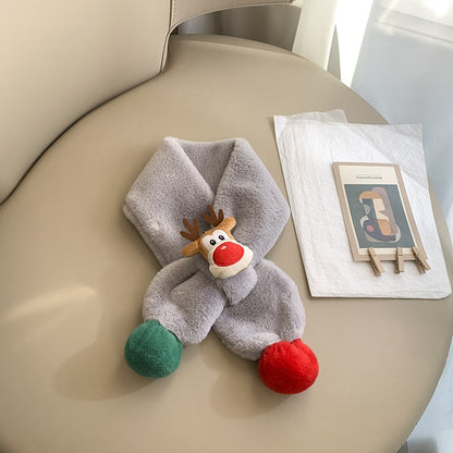 -ベビー キッズ トナカイ クリスマス マフラー スカーフ - mamahalo shop - ネックウォーマー -  べビー服 - 子供服 - 男の子 - 女の子