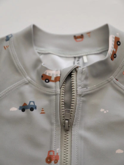 -キッズ ボーイズ 水着 セット 長袖 トップス パンツ ラッシュガード スイムウェア 帽子 セット【mh0001541】 - mamahalo shop - ベビー用水着 -  べビー服 - 子供服 - 男の子 - 女の子