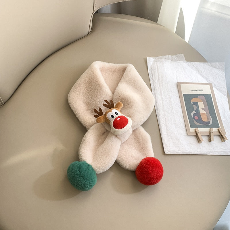 -ベビー キッズ トナカイ クリスマス マフラー スカーフ - mamahalo shop - ネックウォーマー -  べビー服 - 子供服 - 男の子 - 女の子