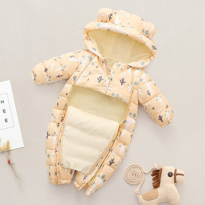 -ベビー 裏フリース フーディ アウター ジャンプスーツ - mamahalo shop - アウタージャンプスーツ -  べビー服 - 子供服 - 男の子 - 女の子