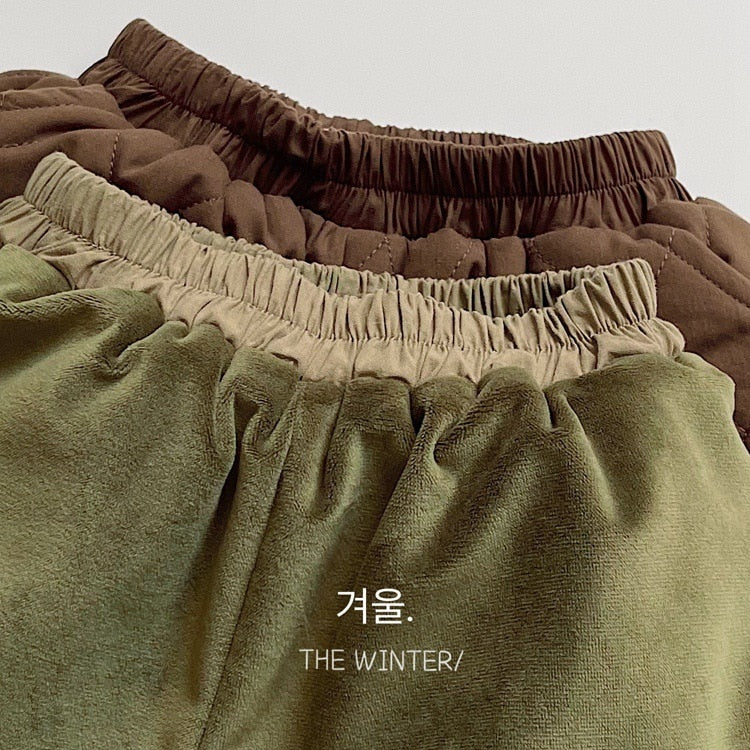 -キッズ キルティング ジャケット パンツ - mamahalo shop - ショートコート・ジャケット・ジャンパー -  べビー服 - 子供服 - 男の子 - 女の子