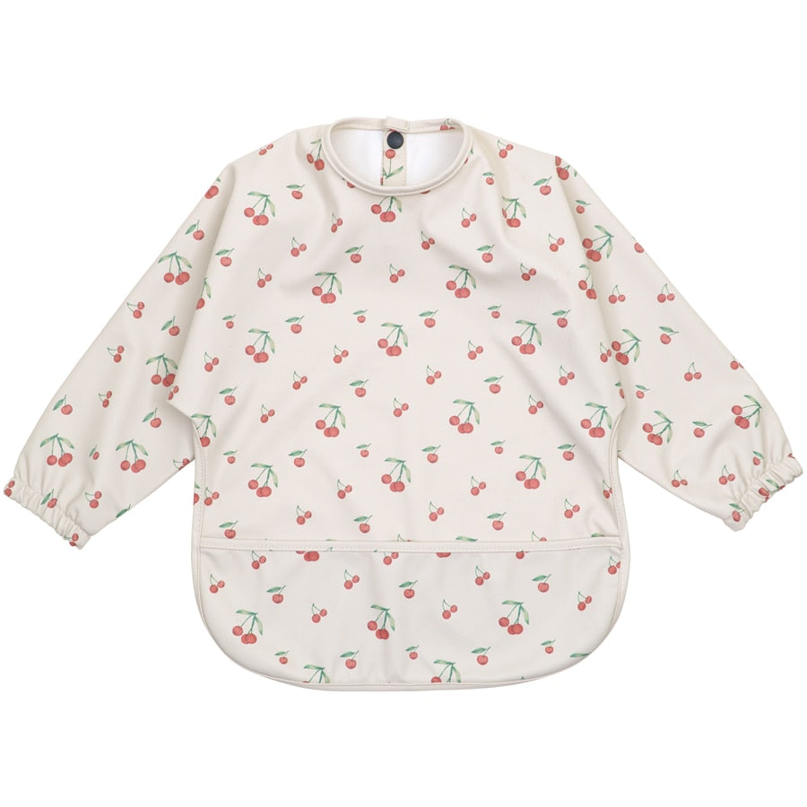 -防水 ベビー ビブ 子供用 長袖 スモック エプロン ポケット付き - mamahalo shop - お食事エプロン -  べビー服 - 子供服 - 男の子 - 女の子