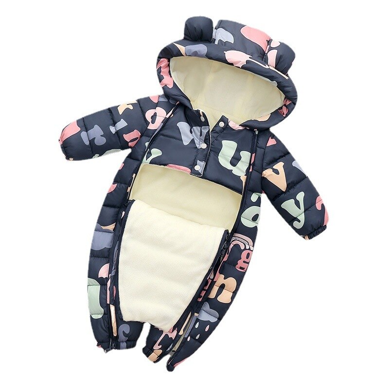 -ベビー 裏フリース フーディ アウター ジャンプスーツ - mamahalo shop - アウタージャンプスーツ -  べビー服 - 子供服 - 男の子 - 女の子