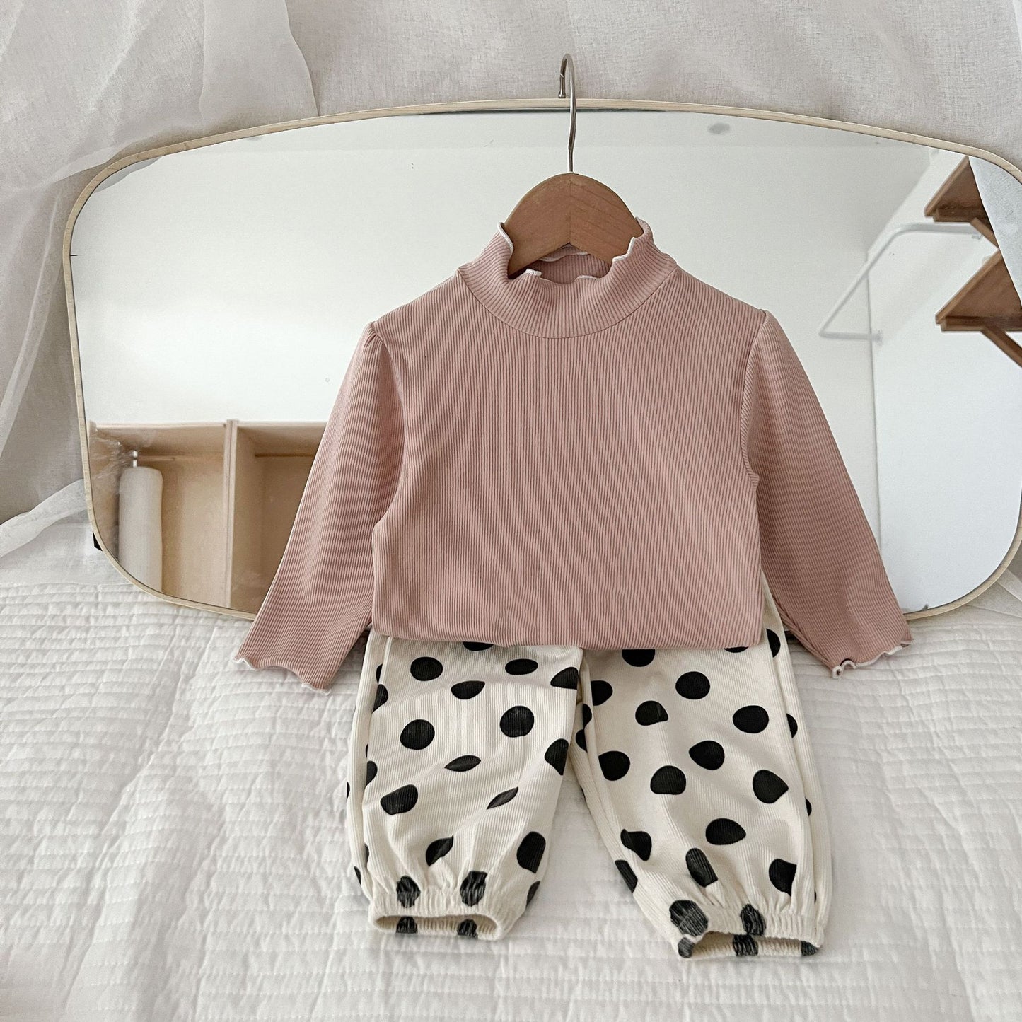 -キッズ ハート リボン みずたま フラワー ルーズ ランタン パンツ - mamahalo shop - ロングパンツ・スウェットパンツ -  べビー服 - 子供服 - 男の子 - 女の子