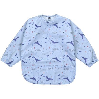 -防水 ベビー ビブ 子供用 長袖 スモック エプロン ポケット付き - mamahalo shop - お食事エプロン -  べビー服 - 子供服 - 男の子 - 女の子