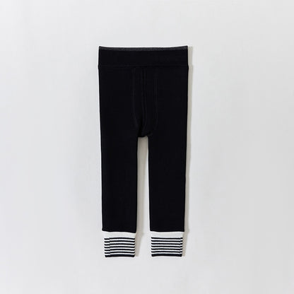 -ベビー 裏フリース 厚手 レギンス レギパン ボーダー 暖パン タイツ - mamahalo shop - ベビー用靴下・タイツ -  べビー服 - 子供服 - 男の子 - 女の子