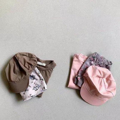 -ベビー 水着 セパレート ビキニ ワンピース フラワー リボン ラッシュガード スイムウェア【mh0000807】 - mamahalo shop - ベビー用水着 -  べビー服 - 子供服 - 男の子 - 女の子