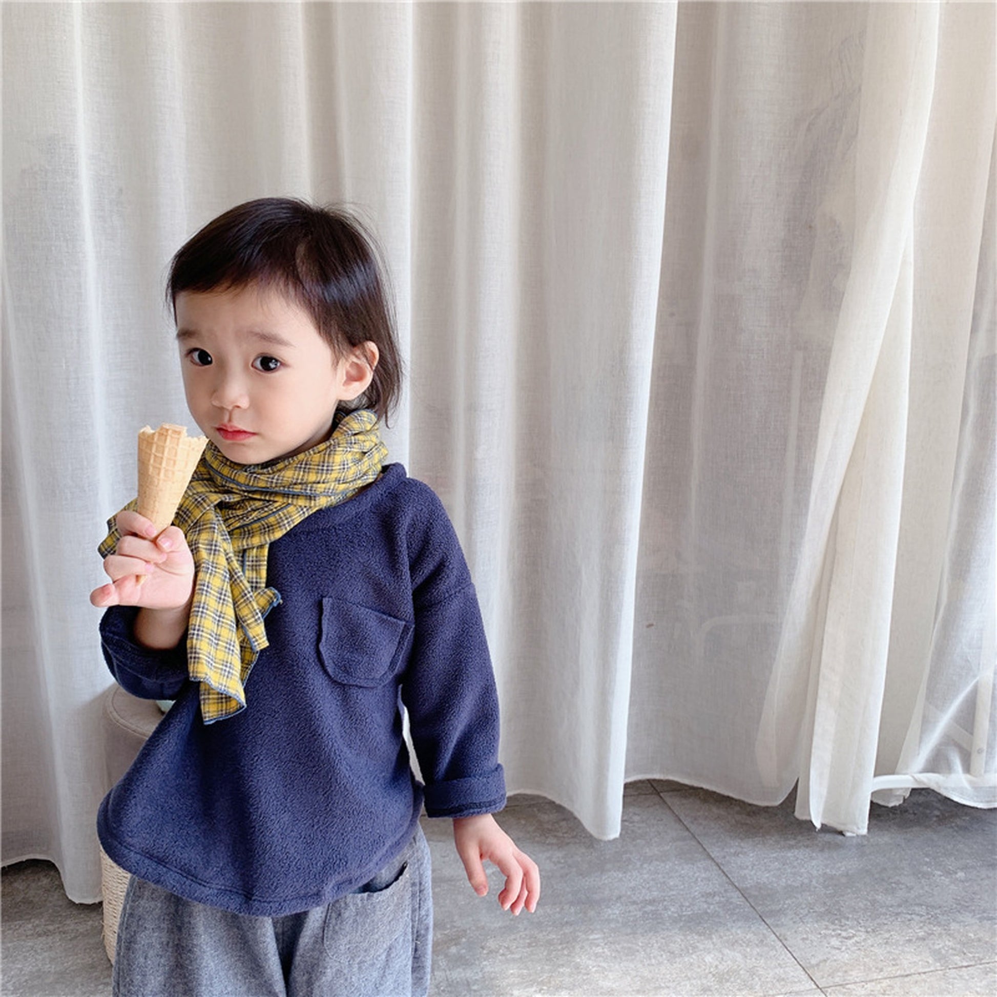 -キッズ フリース トップス【mh0000273】 - mamahalo shop - 長袖Tシャツ -  べビー服 - 子供服 - 男の子 - 女の子