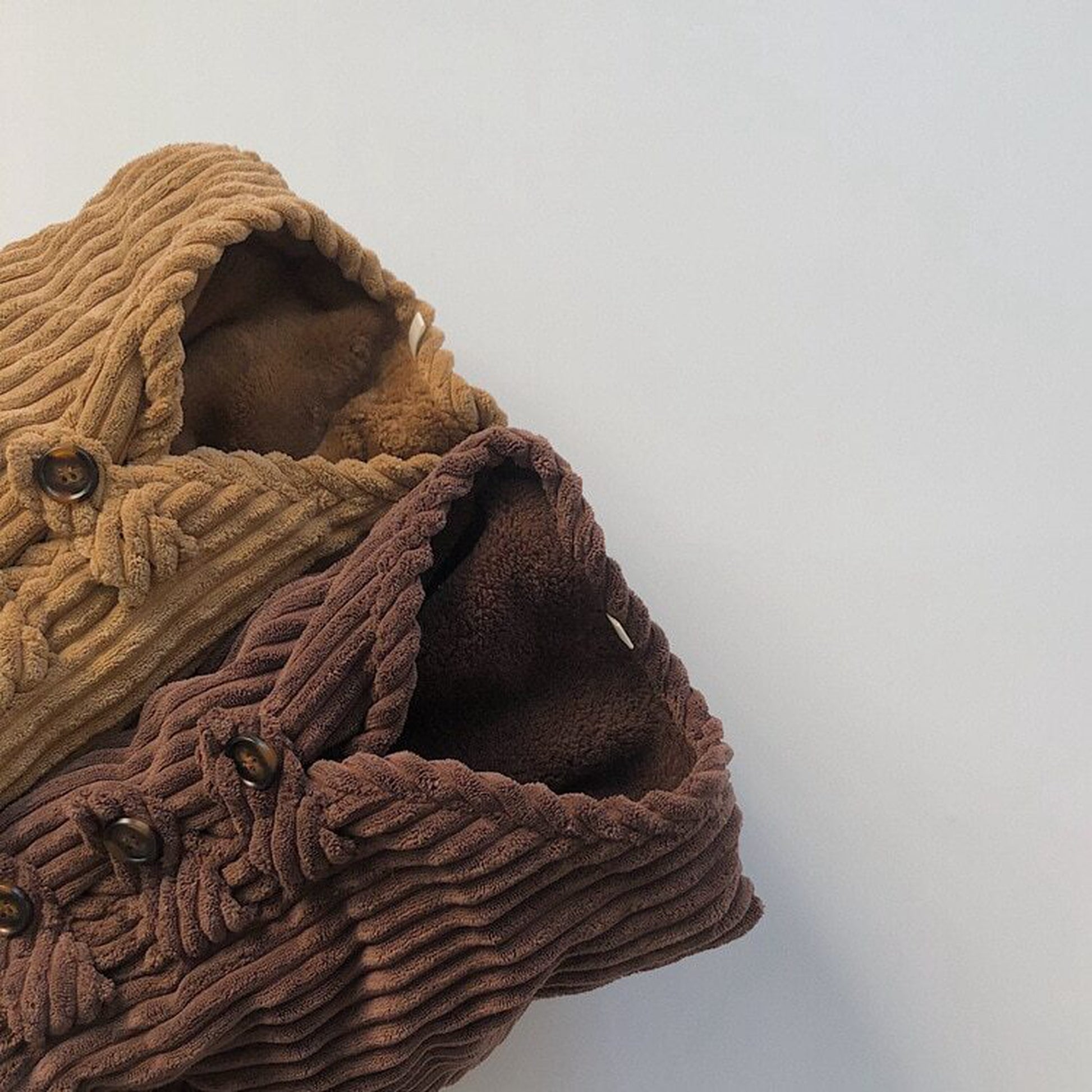 -キッズ コーデュロイ 裏フリース ジャケット コート アウター【mh0000264】 - mamahalo shop - ショートコート・ジャケット・ジャンパー -  べビー服 - 子供服 - 男の子 - 女の子