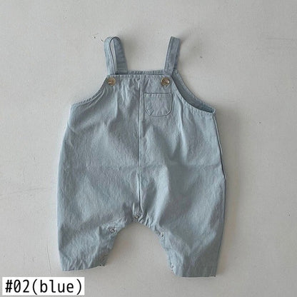 -ベビー ノースリーブ ジャンプスーツ サロペットパンツ - mamahalo shop - ノースリーブジャンプスーツ -  べビー服 - 子供服 - 男の子 - 女の子