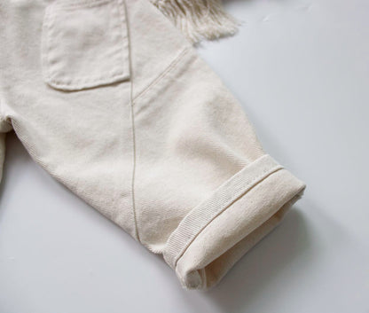 -キッズ コットンリネン パンツ【mh0000220】 - mamahalo shop - ロングパンツ・スウェットパンツ -  べビー服 - 子供服 - 男の子 - 女の子