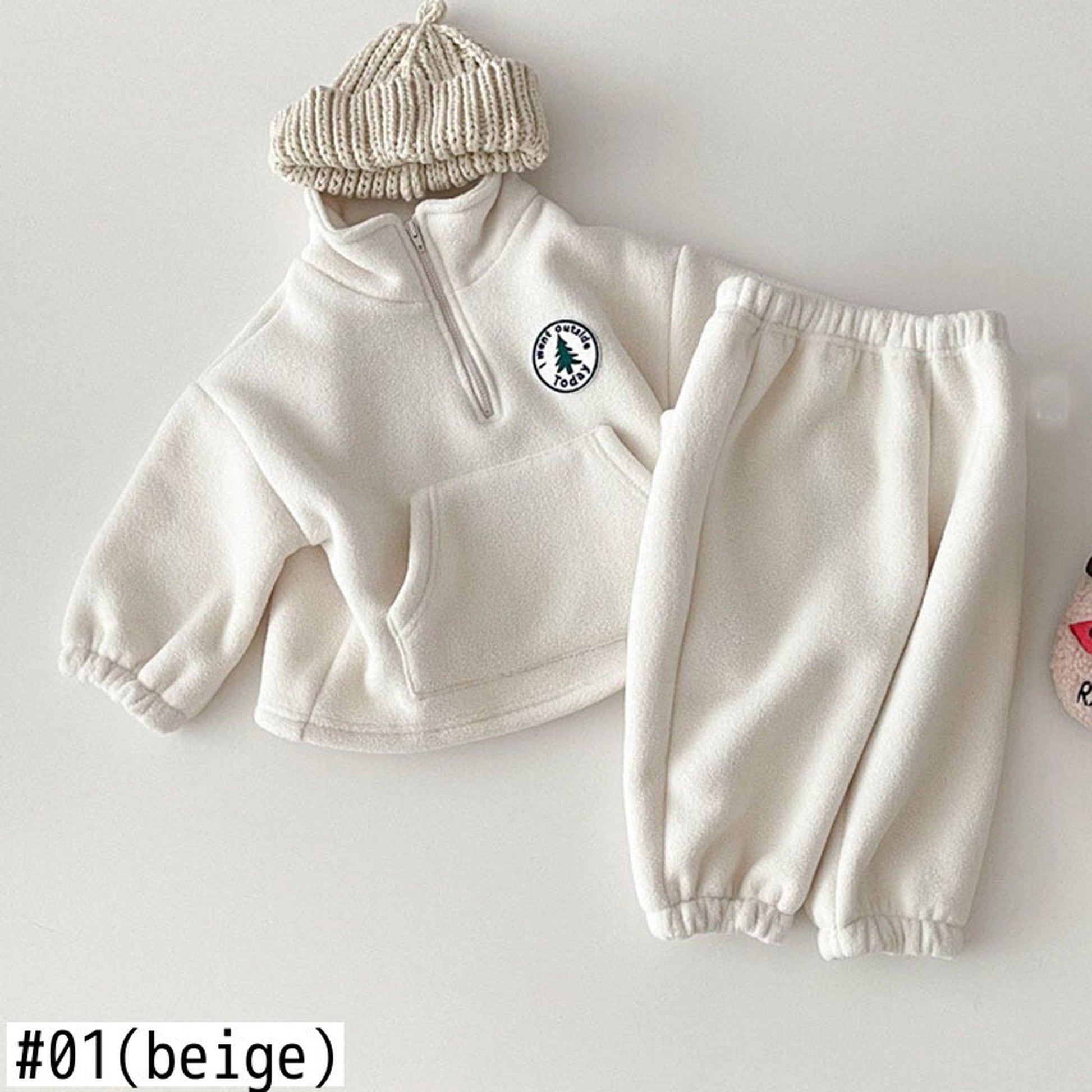 -ベビー キッズ セットアップ フリース スウェットトップス パンツ【mh0000238】 - mamahalo shop - 長袖セットアップ -  べビー服 - 子供服 - 男の子 - 女の子