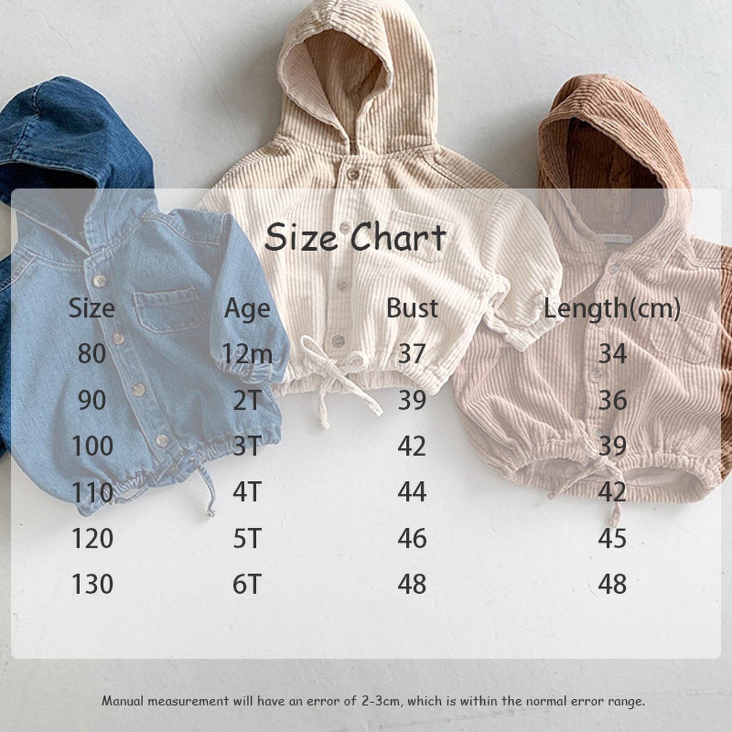 -キッズ コーデュロイ デニム フーディ トップス ジャケット【mh0000353】 - mamahalo shop - ショートコート・ジャケット・ジャンパー -  べビー服 - 子供服 - 男の子 - 女の子