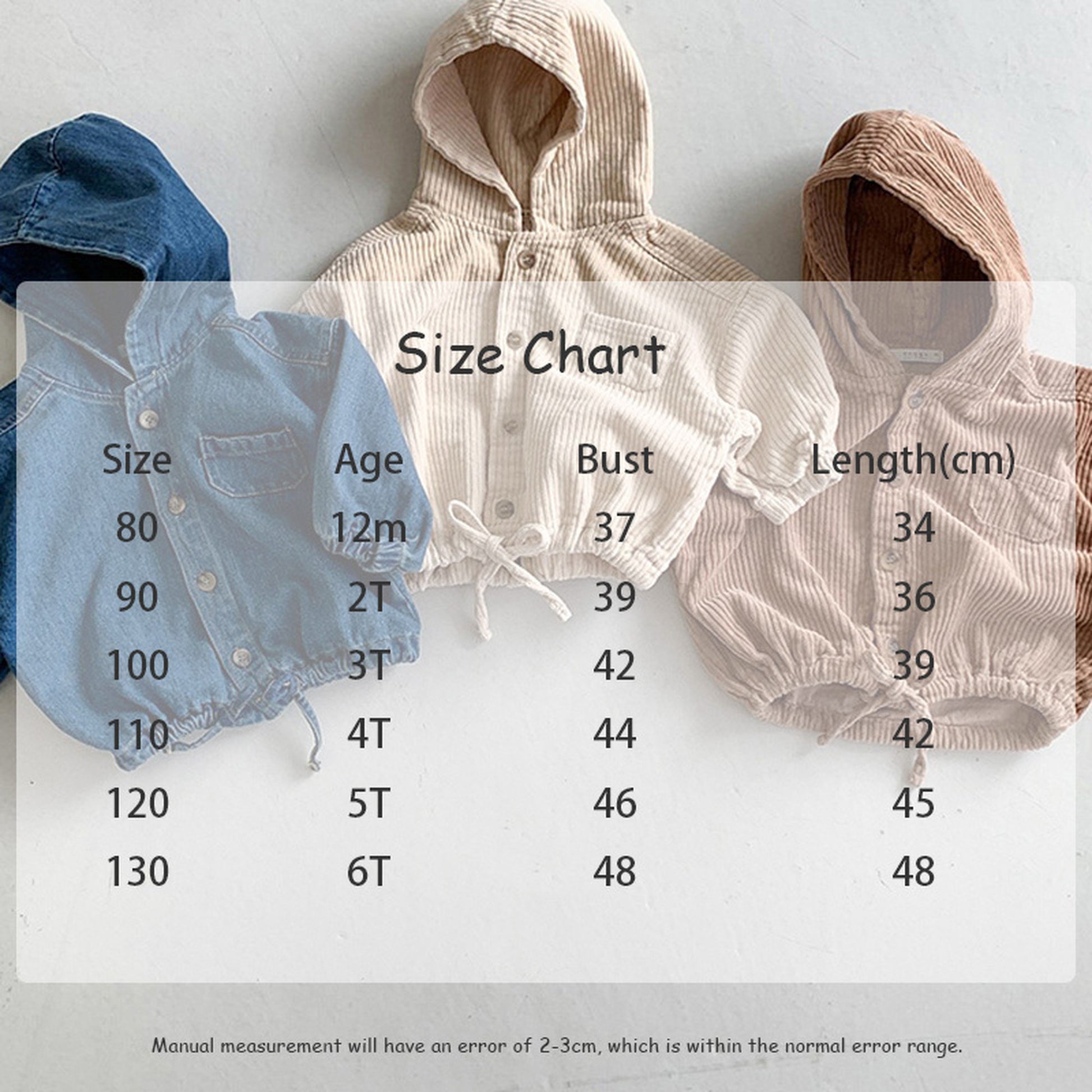 -キッズ コーデュロイ デニム フーディ トップス ジャケット【mh0000353】 - mamahalo shop - ショートコート・ジャケット・ジャンパー -  べビー服 - 子供服 - 男の子 - 女の子