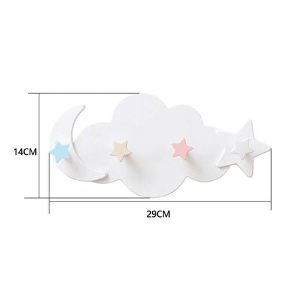 -キュートな壁掛けフック デザイン小物 クラウドウォールフック ベビーキッズルームに 雲と星と月【mh0000006】 - mamahalo shop - ベビー＆キッズ家具 -  べビー服 - 子供服 - 男の子 - 女の子