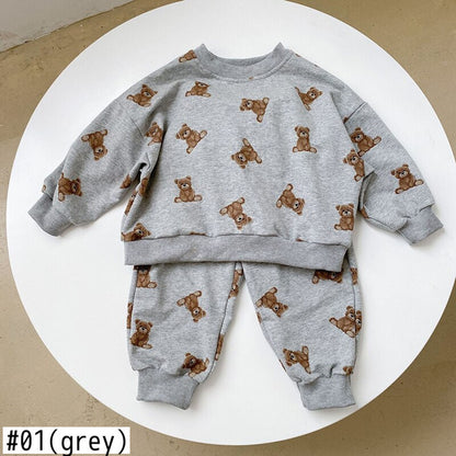 -キッズ セットアップ トレーナー パンツ スウェット【mh0000059】 - mamahalo shop - 長袖セットアップ -  べビー服 - 子供服 - 男の子 - 女の子