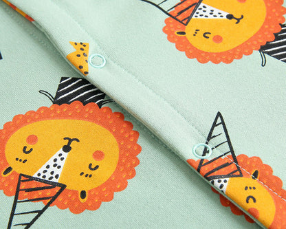 -ベビー タイガー ライオン 長袖ロンパース【mh0000379】 - mamahalo shop - 長袖ロンパース -  べビー服 - 子供服 - 男の子 - 女の子