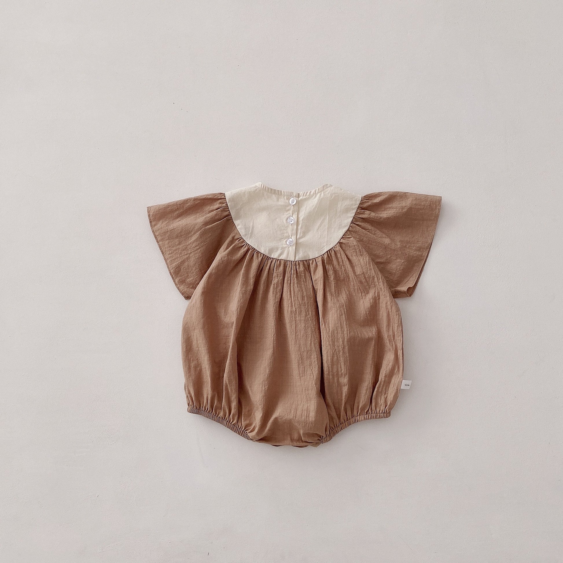 -ベビー バタフライ スリーブ ロンパース 48901799 - mamahalo shop - 半袖ロンパース -  べビー服 - 子供服 - 男の子 - 女の子