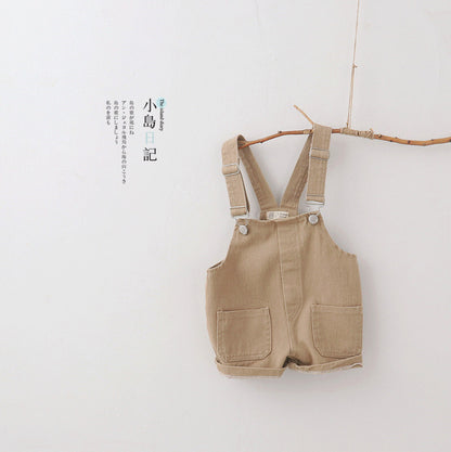 -キッズ シンプル オーバーオール サロペット【mh0000369】 - mamahalo shop - オーバーオール -  べビー服 - 子供服 - 男の子 - 女の子