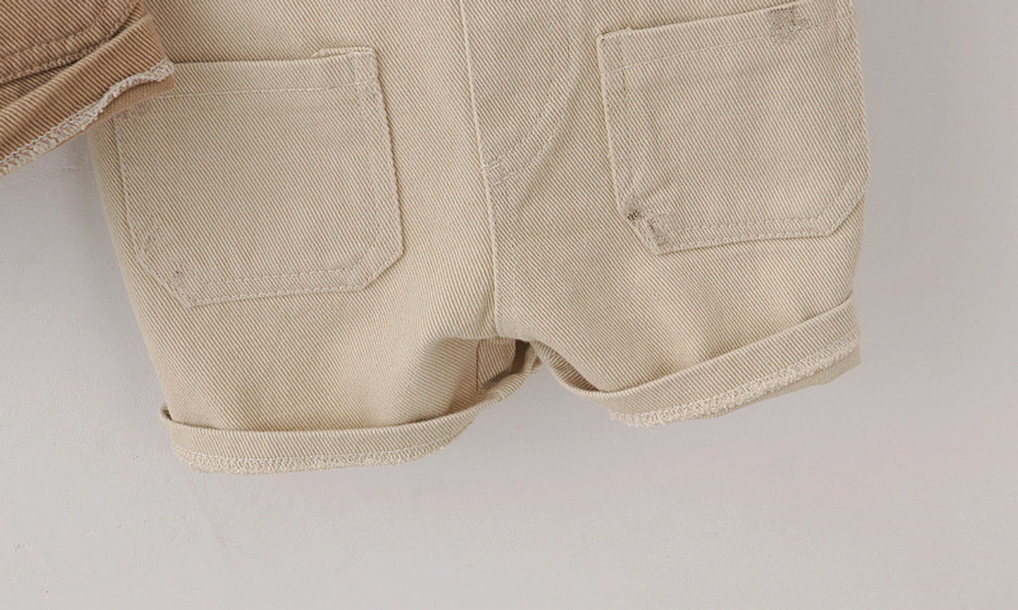 -キッズ シンプル オーバーオール サロペット【mh0000369】 - mamahalo shop - オーバーオール -  べビー服 - 子供服 - 男の子 - 女の子